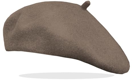 Van Der Rich ® - Klassischer französischer Baretthut Barett Wolle - Damen