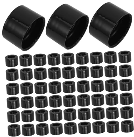CIYODO Aromatherapy Caps with Hole Sleek Design 20pcs Black Pp Material Excellent Sealing Properties Replacement for Glass Bottle Lids for Essential Oil Bottles