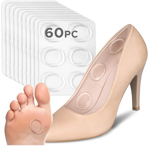 HALUTO Coussinets pour pieds - Kit de pansements anti-cors - Pansements anti-ampoules en silicone - Pansements de pression - Pansements de protection contre la pression - Protection pour cors -