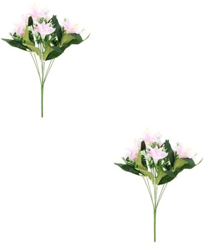 Cabilock 2stücke Künstliche Lilienblume Lebensnahe Dekoration Köpfe Zartem Für Hochzeiten Partys Und Tischarrangements Pflegeleicht Und Vielseitig Einsetzbar