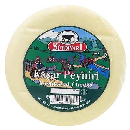 Sutdiyari Premium Turkish Kashkaval Cheese Kasar Peyniri Traditional Taste Authentic 400 G by TOM UK