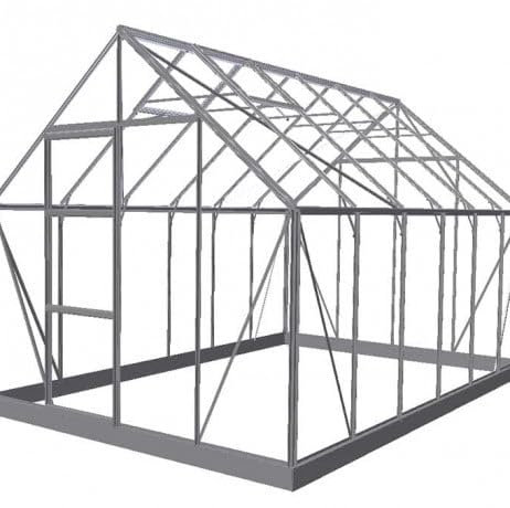 Atoutloisir.com Halls Serre de Jardin Universal en Verre trempé avec Base de 9.9m², Couleur Vert