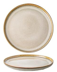 Piatti Moderni Piatto in ceramica da 8 pollici, stoviglie piatte, ristorante, pasta, bistecca, forno, leggermente imperfetto, cucina retrò Piatto Fondi(8 in)