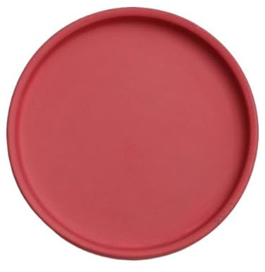 FZL02068LM Soucoupe Plateaux d'arrosage for Plantes en céramique, soucoupes Rondes for Pots de Fleurs, for Salon, Balcon Coupelle Pot de Fleur(Red,Grand)