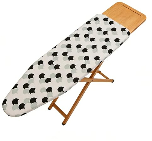 Ironing Board Cover - 120x45cm Fleece Pad | Heat Insulated Cotton Layer, Home Ironing Protection Drawstring LockStain Resistant With Elastic Edge For Apartment Dormitory Farmhouse Travel Tailor Shop D