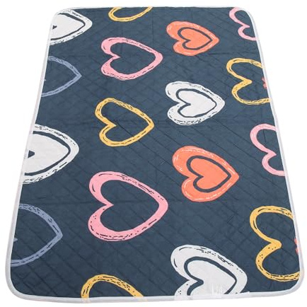 DECORNIJIA Tapis Absorbant Lavable en Coton, Protection Réutilisable Légère pour Incontinence Féminine et Personnes Âgées, Pratique en Voyage