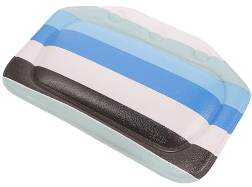 DOITOOL Household Bathtub Pillow with Suction Cups, Bathroom Bath Pillow for Soaking Tub, Foam Bath Cushion Headrest for Spa, Hotel, Sauna Use, Comfortable Neck and Back Support