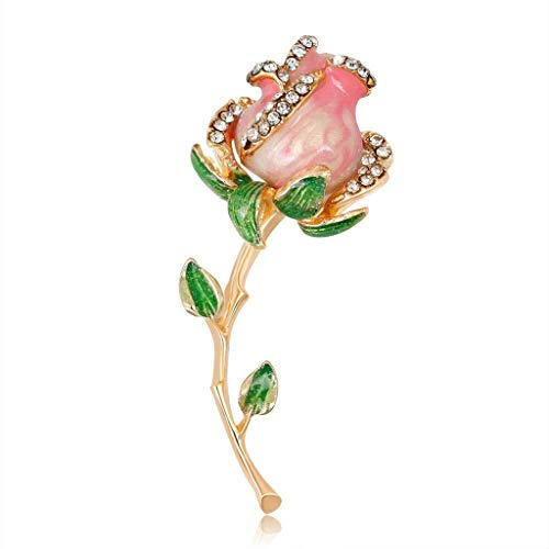CFWSHJ brosch Målad brosch - Högkvalitativ Blomsterbrosch Legering Diamantbrosch Damkläderdekorationer