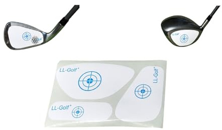 LL-Golf 90er Set Golf Impact Tapes/Label für Verschiedene Golfschläger | Je 30 Driver / Holz, Eisen / Wedges und schmale Holz / Hybrid Tapes / Golfschläger Schlagfläche Aufkleber / Etiketten RH