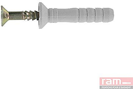 Ramspeed Countersunk Head Dowel with Screw Nails, 8 mm x 100 mm, Pack of 10