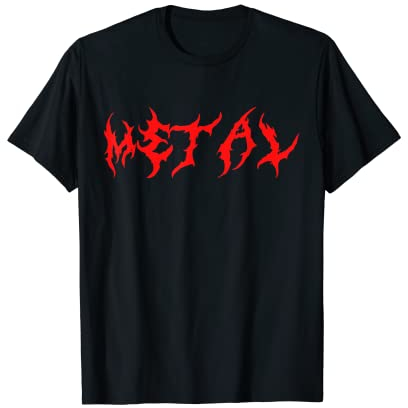 Metal Metaller Metallerin Pommesgabel Festival Rock Geschenk T-Shirt