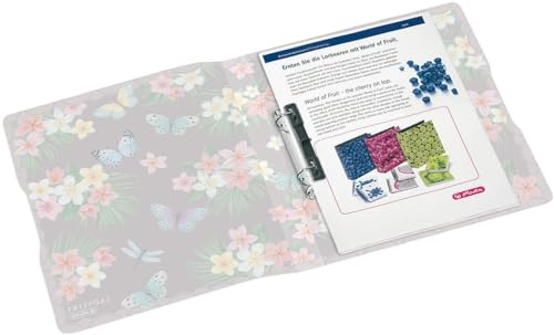 Herlitz Ringbuch A4 aus PP, Motiv: Ladylike Butterflies, 1 Stück