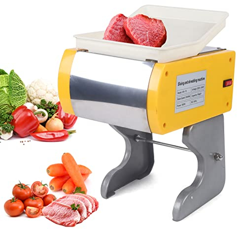 Cortador eléctrico profesional de 300 W, cortador de carne, cortador de carne, cortador de verduras, cortador de salchichas, 200 R/min