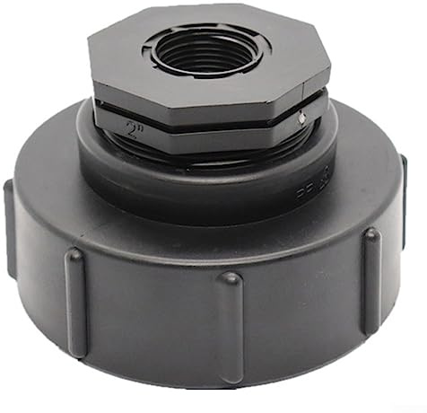 Adaptadores IBC, adaptador de contenedor IBC S100x8 Reducción de rosca interna gruesa accesorios para tanque de agua para riego de jardín - 3/4 pulgadas