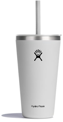 Hydro Flask 28 Oz All Around Tumbler Straw Lid White