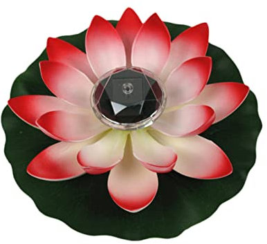 Homoyoyo Schaum schwimmende Teichdekoration Kerzen Ornament chinesische Laternen LED-Dekorationslichter pool dekoration licht Aquarium Dekorative Lichter Blase Dekorationen Anlage