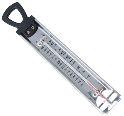 MAGICLULU Thermomètre À Sirop De Bonbon Pour La Cuisson Thermomètre À Friture À Double Échelle Affichage Facile À Suspendre Pour Le Rangement De