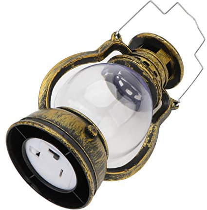 Ciieeo Lanterne Rétro Décorative Lampe à Pétrole Design Intérieur Suspension Murale avec Poignée Alimentée par Batterie