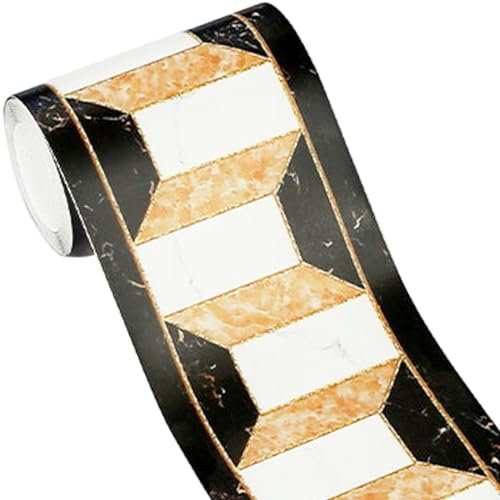 Moderna geometrica parete rivestimento PVC carta da parati Bordi adesivi Bordo Decortaive piastrelle adesivi Cucina gabinetto WC Bordo per soffitto/Angolo/mobili/armadio/decorazioni per la casa