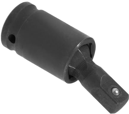 CoCud Universal Joint Socket, 1/4 Drive, CR-V Black Phosphate Ball Spring Design Omnipotent Steering Swivel Socket Adapter - (Applications: for Automotive Machinery Maintenance)