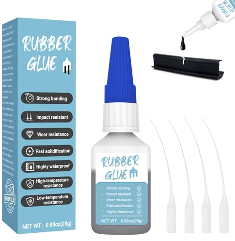 25g Rubber Glue - Strongest Instant Rubber Adhesive, Strong Bond, Waterproof, UV Resistant, Suitable for Tyres, Boots, Belts & DIY Crafts