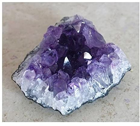 CZAOINCU Cristal Natural en Bruto, Piedra Amatista, Cuarzo, Punto de racimo, Piedra Preciosa Natural, Cristal, Roca, Inicio Colecciones