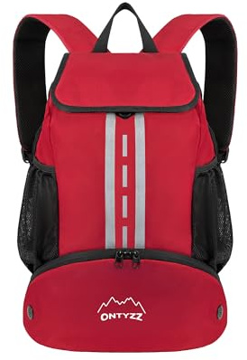 ONTYZZ Wasserdicht Rucksack mit Kordelzug Sportrucksack mit Schuhfach Multifunktionaler Tagesrucksack für Gym Yoga Schwimmen Strand Tanzen Basketball Volleyball Fußball Tasche