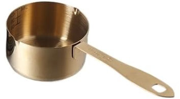 salsera Cuchara medidora de acero inoxidable de 400ml/600ml/1000ml, cuchara medidora pequeña for cacerola, cuchara de café, herramienta for hornear con taza medidora graduada jarra separadora de salsa