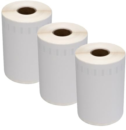 DULA Etiketten, kompatibel mit Dymo 2166659 Etiketten, Weiß, DHL Versandetikett, 3 Rollen, 102 x 210 mm, 140 Etiketten pro Rolle, Für Etikettendrucker 550