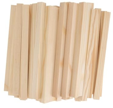 Operitacx 50stücke Holzstäbe Zubehör Diy Materialien Handwerks Holzstäbe Zubehör Für Heimwerkerarbeiten Und Ornamente