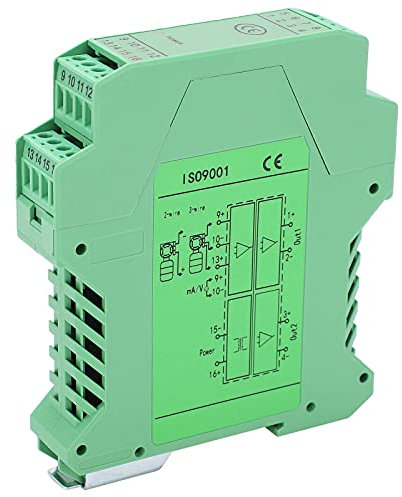 Isolateur de Signal avancé avec Une Sortie d'entrée DC 1 2 pour la Transmission de Courant et de Tension, Conditionneur de Montage Rail, Isolateur de Signal Analogique avec Une Forte Anti-ingérence