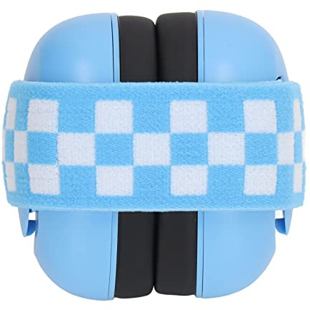 Culnflun Muff per neonati Rumore che cancella le cuffie morbide imbottite, protezione dall'orecchio per bambini con fascia elastica regolabile per viaggi di concerti ed eventi (Blue)