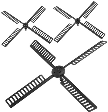 MOTHNUR 3pcs Solar Windmill Fan Blades Replacement Plastic Outdoor Garden Windmill Accessories Rotating Dutch Style for Fairy Garden Ornaments