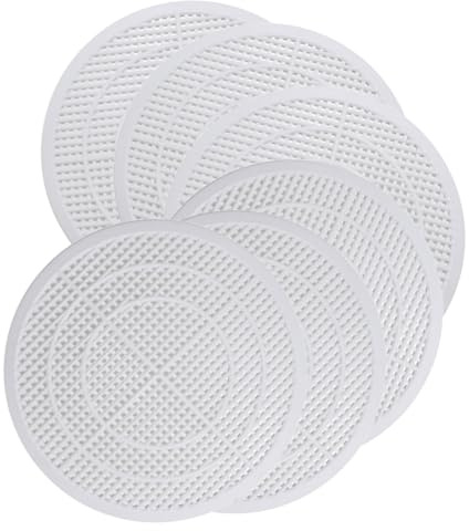 SOPOTUTU 6 Piezas Cubierta para Drenaje de Suelo Filtro de Plástico Recortable para Fregadero y Bañera Protector de Desagüe para Cocina y Baño Evita Obstrucciones con Malla Práctica y