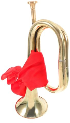 Kupfer Trompete für Orchester, Goldfarbenes Blasinstrument | Auftritte und Bands, Leicht zu Handhaben mit Bequemem Griff, Voller Kräftiger Klang