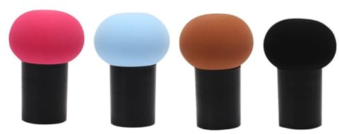 SEWACC Piumino da Cipria a Forma di Fungo 4 Pezzi Spugnetta Trucco Viso e Corpo Riutilizzabile per Polvere Libera e Fondotinta Adatto Pelli Sensibili Colore Casuale