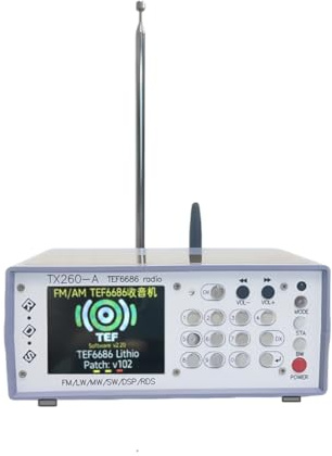 Agwuoetr RX260 TEF6686 Stereo Desktop Radio Infrared Bluetooth Transmitter High Sensitivity with Remote Control