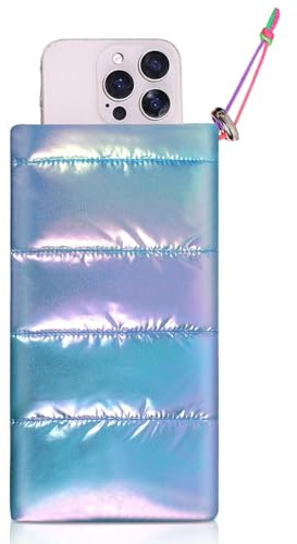 JUKOTA Custodia termica per cellulare, per campeggio,spiaggia,sci,previene il congelamento e il surriscaldamento, prolunga la durata della batteria, custodie per cellulari, per smartphone (Blu)