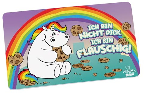 Breakfast Board Pummel Unicorn Fluffy Bread Board Breakfast Board Board Breakfast Dinner Melamine Multi-Coloured 23.5 x 14.5 cm