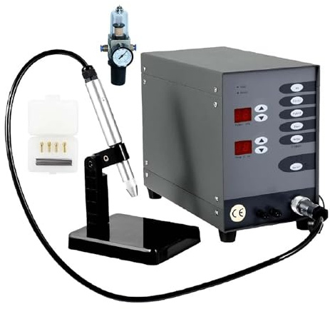 SIEEOUR Saldatrice a Punti per Gioielli 100w Permanente, Macchina per Saldatura ad A-rco ad Argon Pulsato Semiautomatica Multifunzionale, Kit Portatile Regolabile,Per Riparazione di Gioielli