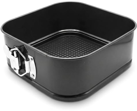 Moule à Gâteau Carré 18 cm Antiadhésif Démontable - Pour Four et Pâtisserie