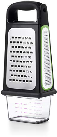 OXO Good Grips Box Grater With Removable Zester, Black