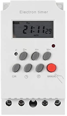 Interruptor de temporizador digital, 1 minuto - 168 horas Interruptor de temporizador digital, Interruptor de control de tiempo electrónico programable(AC220V)