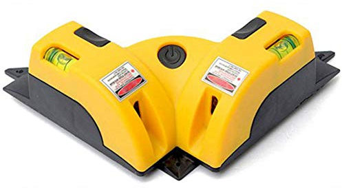 Laser Angulaire, Mini laser laser professionnel professionnel à lignes carrées à angle droit 90 degrés, Laser Mesure Outil Niveau Laser Double Niveau Bulle