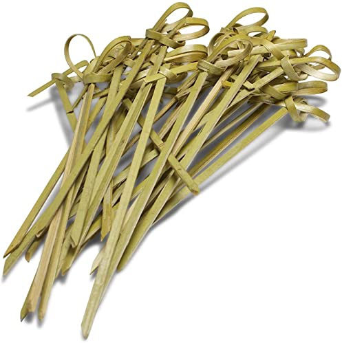 100 x 12cm Biodegradable Bamboo Japanese Cocktail Picks Barbecue Bamboo Skewers Cocktail Sticks for Barbecues, Kebabs, Burgers, Cocktails, Buffets Party, Home and Kitchen.