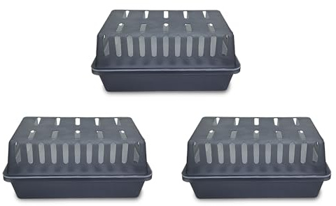 reilo 3x XXL Luftentfeuchter Box GT leer, Entfeuchterbox für Raumentfeuchter Granulat bis 1,2kg, kompatibel mit gängigen Entfeuchtern für Wohnraum, Schlafzimmer, Keller