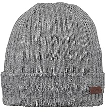 Barts Wilbert Turnup Beanie Wintermütze (one Size, Heather Grey)