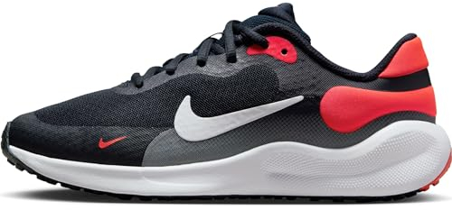 Nike Revolution 7 Schuh für ältere Kinder, Dark Obsidian/White-Bright Crimson-Black, FB7689-400, 39 EU (6.5Y US)