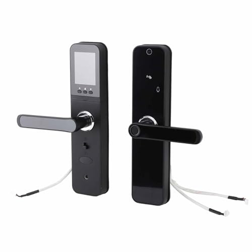 Cerradura de Puerta Inteligente, Control Remoto Wifi, Reconocimiento Facial, Pantalla Táctil, Cerrojo Inteligente con Video de Seguridad con Contraseña de Huella Digital para