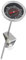 Küchenprofi Termometro per friggere in acciaio inox con pratica clip, termometro da cucina, termometro per barbecue, termometro analogico, scala 0-300 °C leggibile in °C e °F, 21,2 cm
